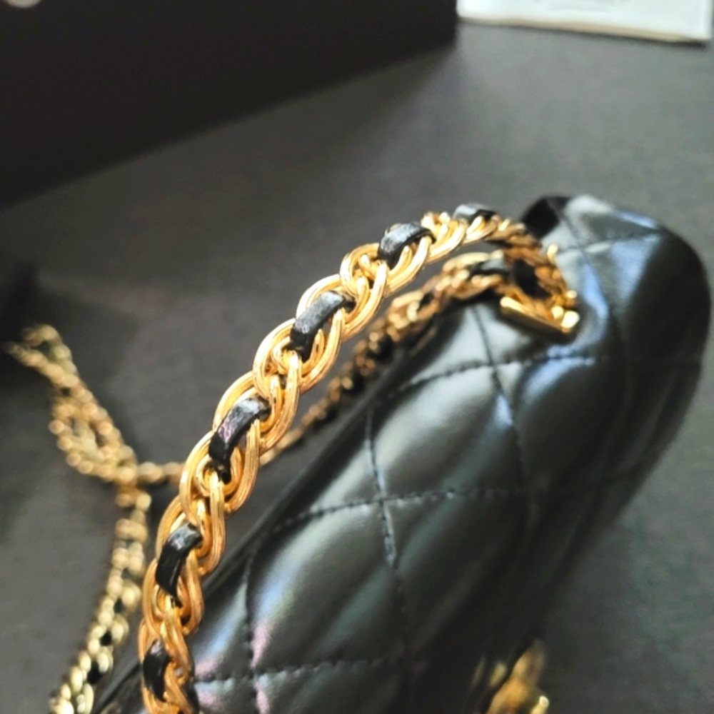 New 23S Métiers d'art Chanel Top handle Golden Links 2way Mini Rectangular - Picture 8 of 10
